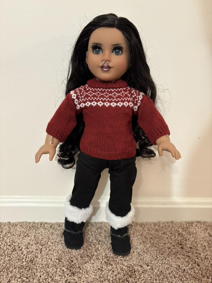 Maroon Sweater Set