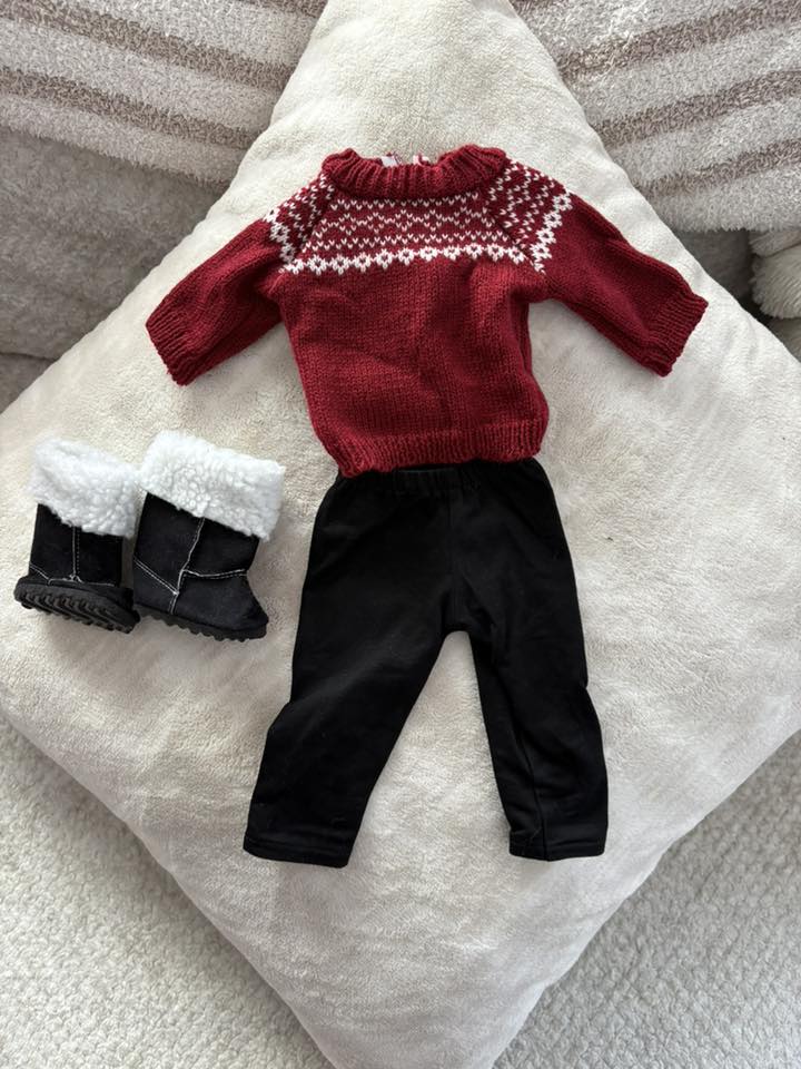 Maroon Sweater Set