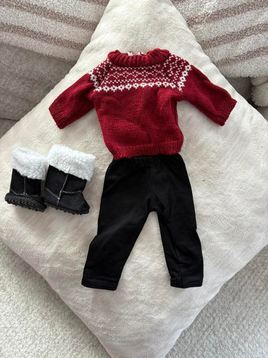 Maroon Sweater Set